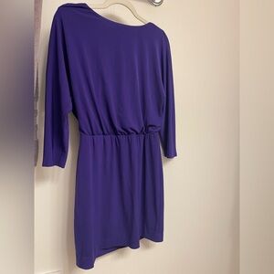 Trina Turk Vibrant Purple Long Sleeve Dress
